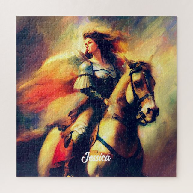 Puzzle Hermoso Valkyrie a caballo (Vertical)