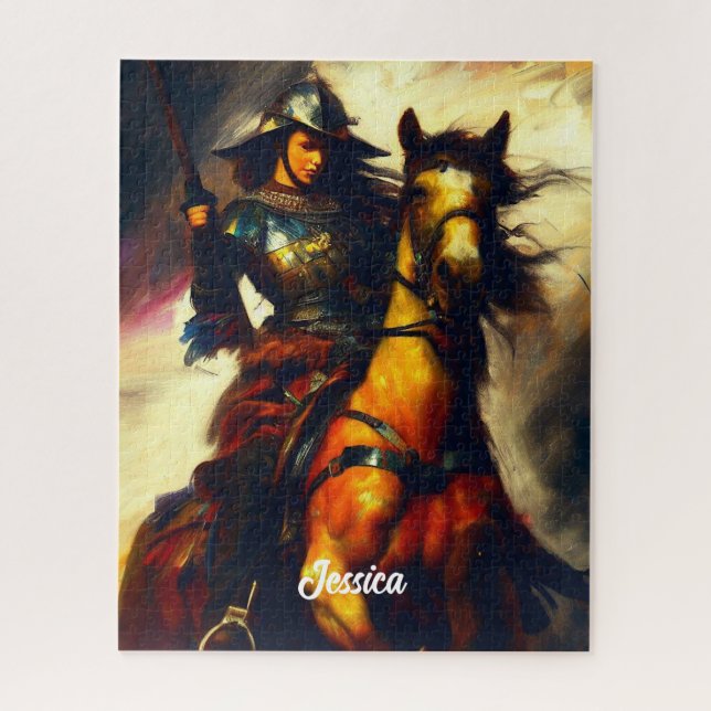 Puzzle Hermoso Valkyrie a caballo (Vertical)
