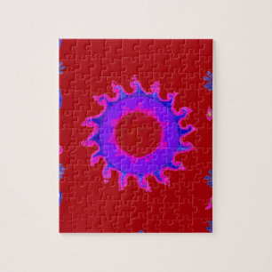 Puzzle Hermoso y asombroso diseño de arte Mendi con motiv