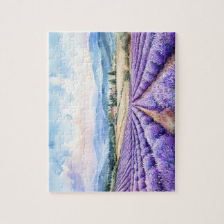Puzzle Hermosos campos de lavanda