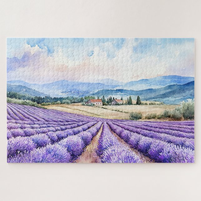 Puzzle Hermosos campos de lavanda (Subido por el creador)