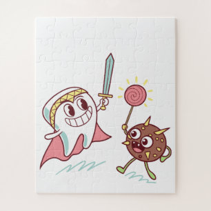 Puzzle Héroe dental vs bacterias Monster Diversión Person