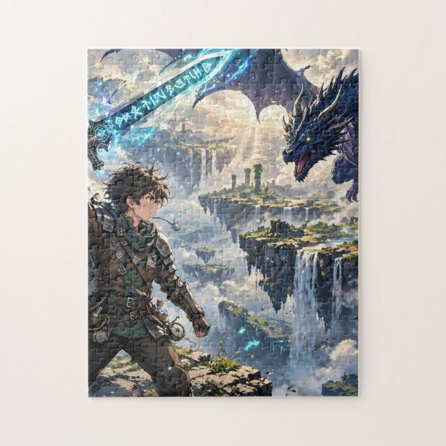 Puzzle Héroe Isekai vs Dragón del Cielo (Vertical)