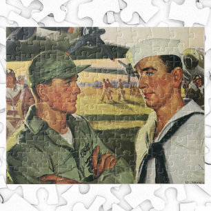 Puzzle Héroes Patrióticos Antiguos, Hombres Militares de 