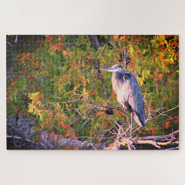 Puzzle Heron (Horizontal)