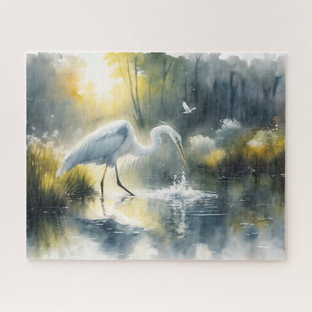 Puzzle Heron Hunting (Horizontal)