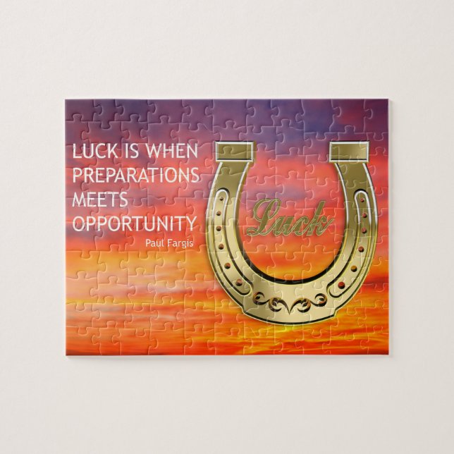 Puzzle Herradura dorada (Horizontal)