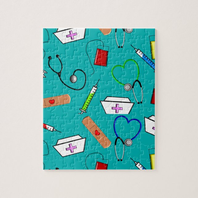 Puzzle Herramientas de la enfermera (Vertical)