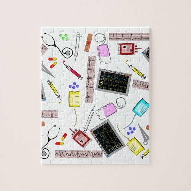 Puzzle Herramientas de la enfermera registradoa (Vertical)