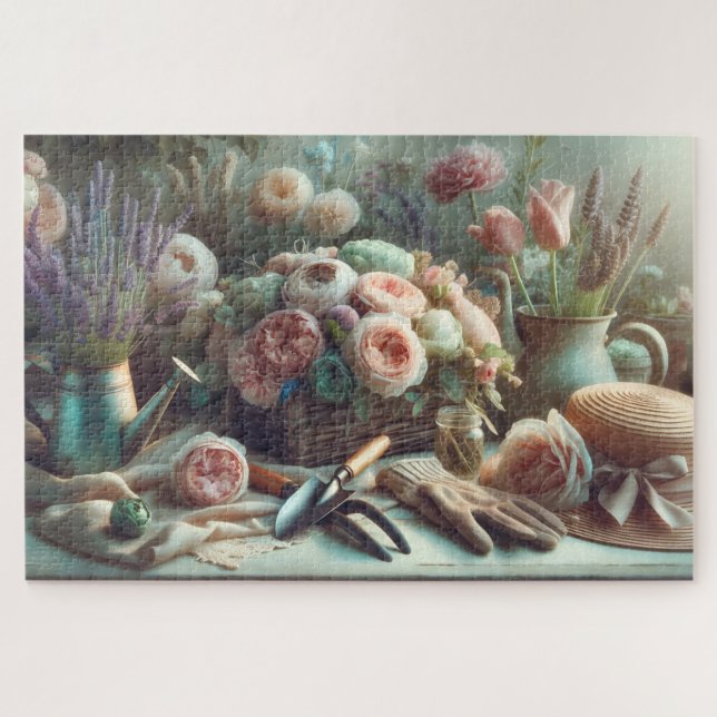 Puzzle Herramientas del ramo de la madre Conjunto primave (Horizontal)