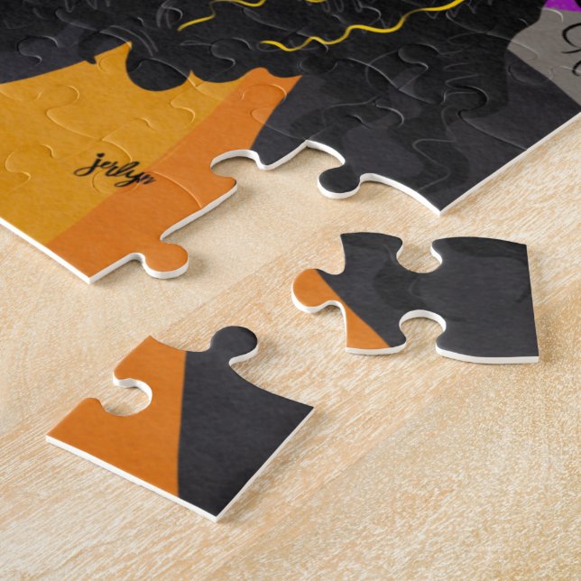 Puzzle Hibiscus amarillo (Lado)