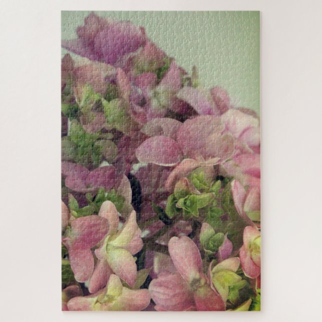 Puzzle Hidrangea rosa (Vertical)