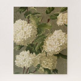 Puzzle Hidrangeas blancas vintage