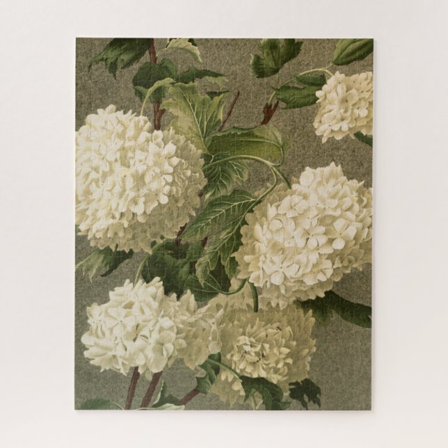 Puzzle Hidrangeas blancas vintage (Vertical)