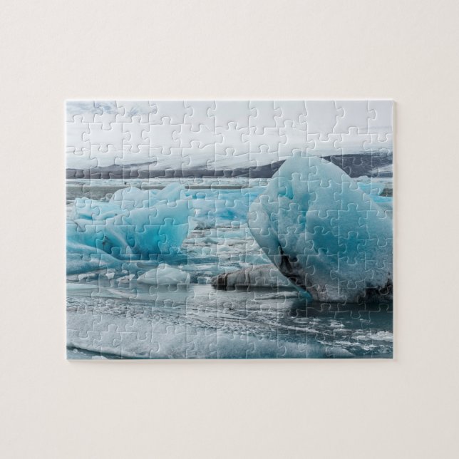 Puzzle Hielo en laguna glacial Jokulsarlon (Horizontal)