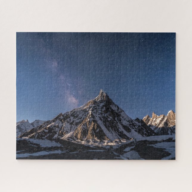 Puzzle Hielo y nieve | Glaciar Baltoro Vía Láctea, Pakist (Horizontal)