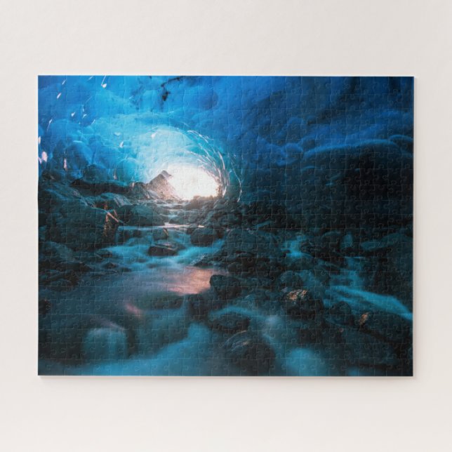 Puzzle Hielo y nieve | Glaciar Mendenhall, Juneau, Alaska (Horizontal)