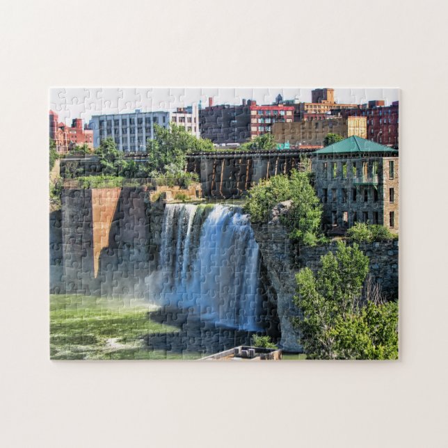 Puzzle High Falls, Rochester, Cascada de Nueva York (Horizontal)