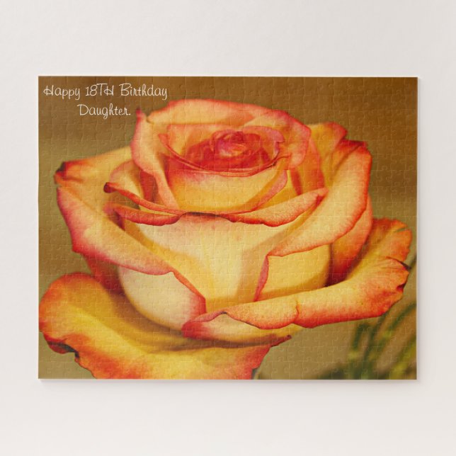 Puzzle Hija de cumpleaños número 18. (Horizontal)