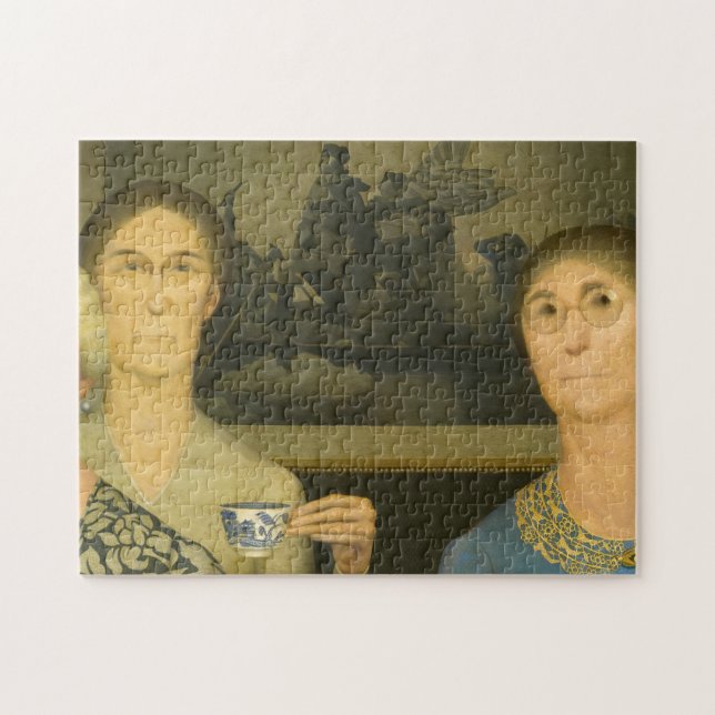 Puzzle Hijas de la revolución por Grant Wood (Horizontal)