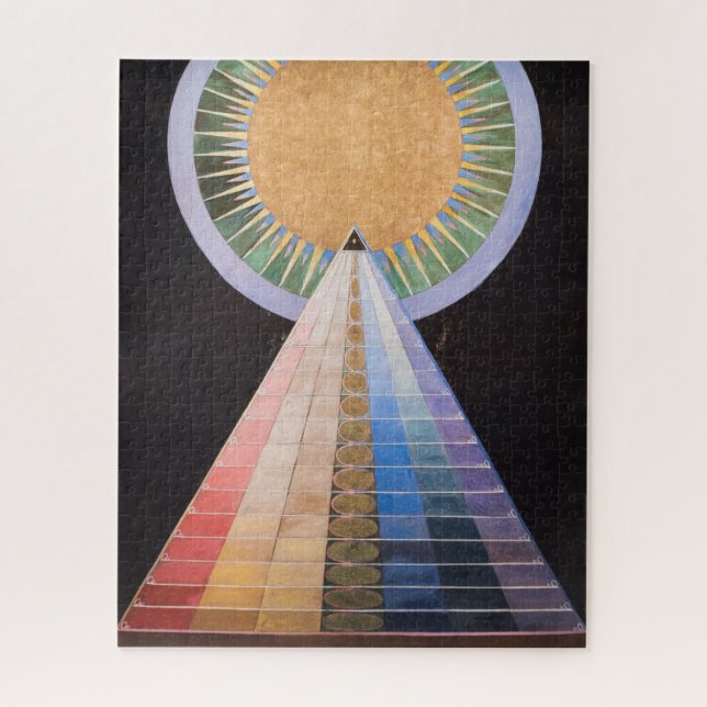 Puzzle Hilma Af Klint, Altarpiece Nº 1, Resumen de Arte (Vertical)