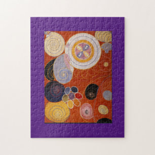 Puzzle Hilma af Klint, arte abstracto,