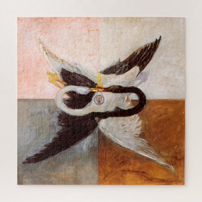 Puzzle Hilma Af Klint, El Cisne No. 24, Arte Resumen (Vertical)