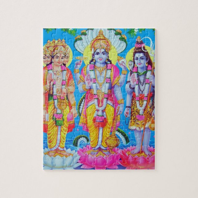 Puzzle Hindu Trinity Brahma Vishnu Shiva (Vertical)
