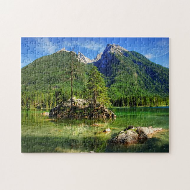 Puzzle Hintersee Ramsau Bavaria. (Horizontal)