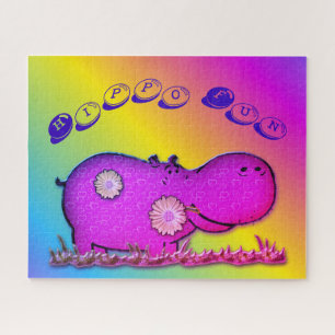 Puzzle hippo fun