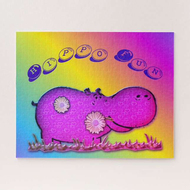 Puzzle hippo fun (Horizontal)