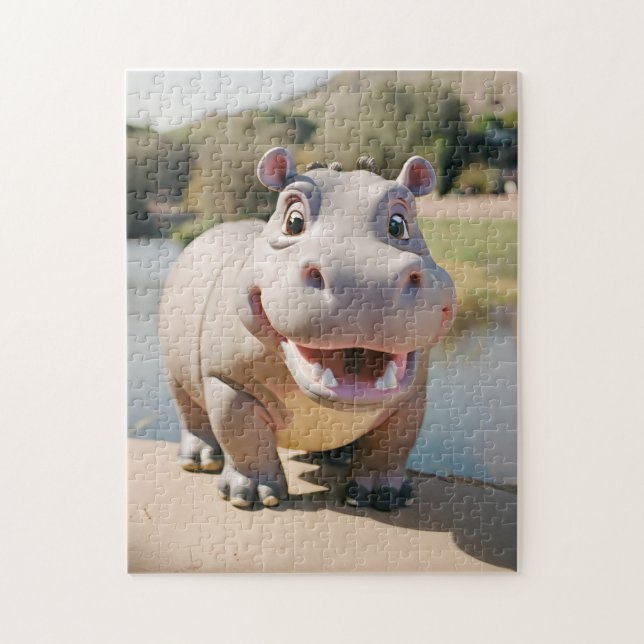 Puzzle Hippo | Hipopótamo (Vertical)