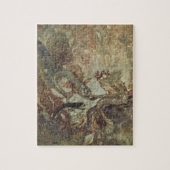 Puzzle Historia de hadas antiguas, la sirena de Edmund Du (Vertical)