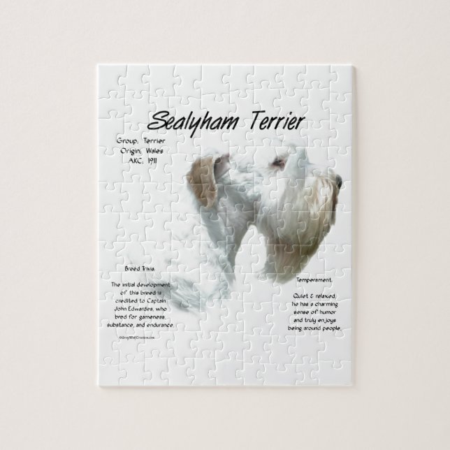 Puzzle Historia de Sealyham Terrier (Vertical)