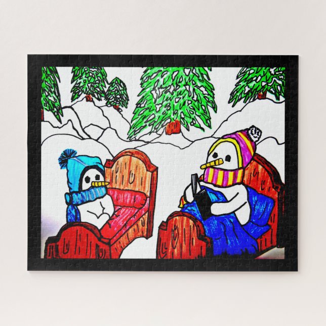 PUZZLE HISTORIA DE SNOWMANS BEDTIME (Horizontal)