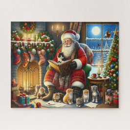Puzzle Historia gatita de Santa Claus
