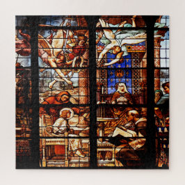 Puzzle Historias bíblicas arte cristiano, vidrio manchado