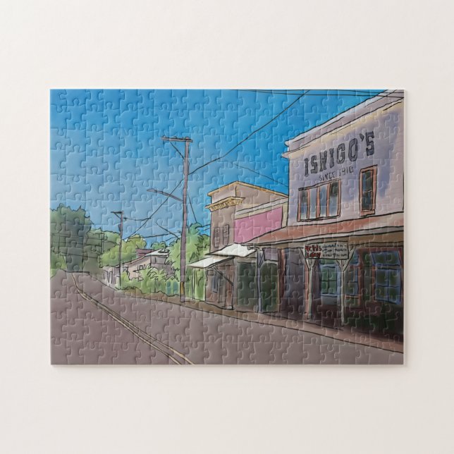 Puzzle Historical Hawaii Plantation Town Honomu Nostalgic (Horizontal)