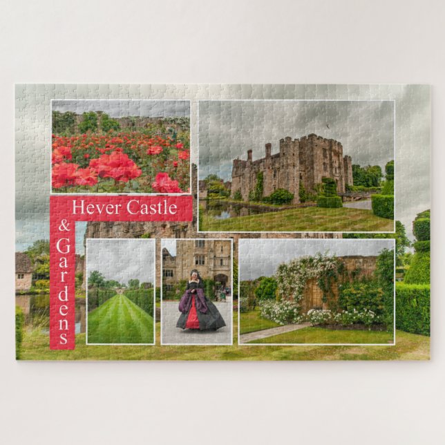 Puzzle Histórico Castillo Hever y Jardines Kent Scenic (Horizontal)