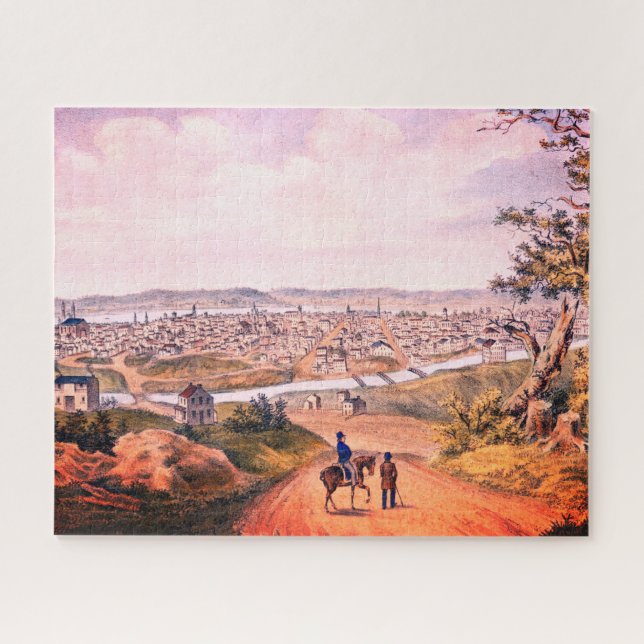 Puzzle Histórico Cincinnati, Ohio (1841) (Horizontal)