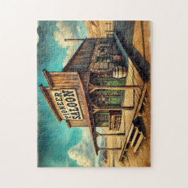 Puzzle Histórico desierto del viejo oeste de Saloon