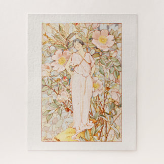 Puzzle Histórico hadas de flores de estilo nouveau