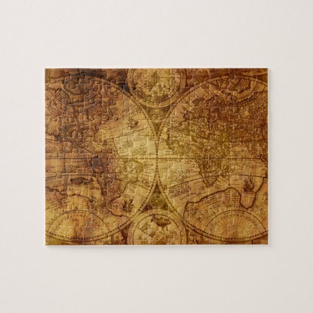 Puzzle Histórico Mapa del Mundo Antiguo (Horizontal)