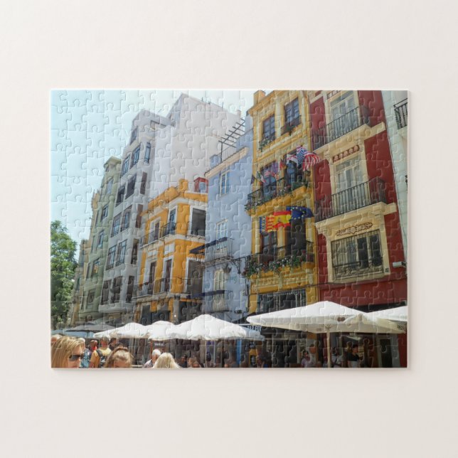 Puzzle Histórico Valencia, bullicioso barrio comercial (Horizontal)