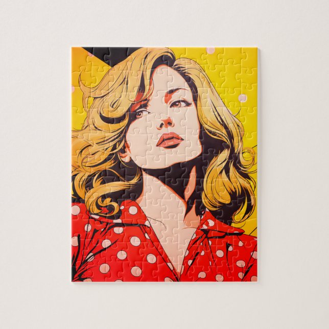 Puzzle Historieta única de fotografía personalizada de ch (Vertical)