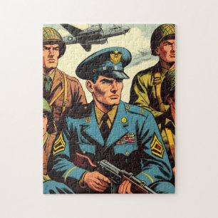 Puzzle Historietas militares de soldados de época