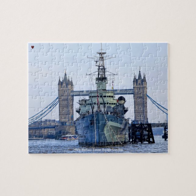 Puzzle HMS Belfast Tower Bridge Londres (Horizontal)