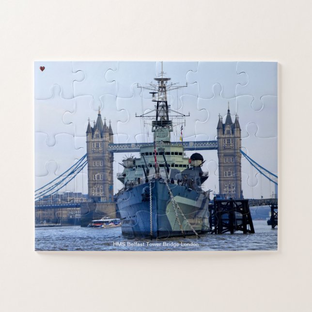 Puzzle HMS Belfast Tower Bridge Londres (Horizontal)