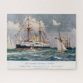 Puzzle HMS inflexible ironclad Battleship 1876