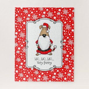 Puzzle HO HO HO Muy Gracioso Santa Costume Perro Sarcásti